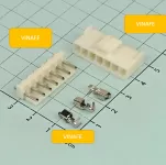 Connector VH3.96mm 7 Pin Chân Thẳng Kèm Kim Bấm Dây